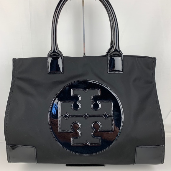 Tory Burch Handbags - New Tory Burch Ella Black Expandable Nylon Tote